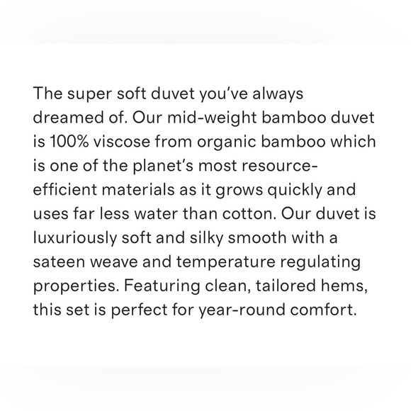 Quince Duvet only Color Clay full/queen 100% viscose from organic bamboo - Picture 5 of 10